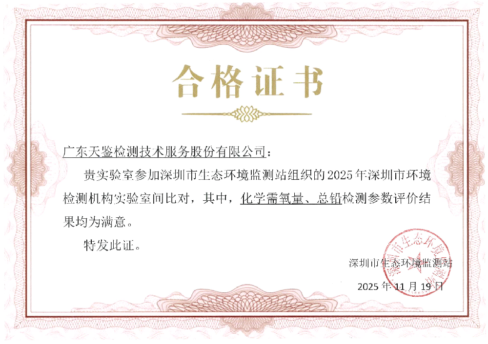 環境領域    2025年深圳市環境檢測機構實驗室間比對 滿意證書.png